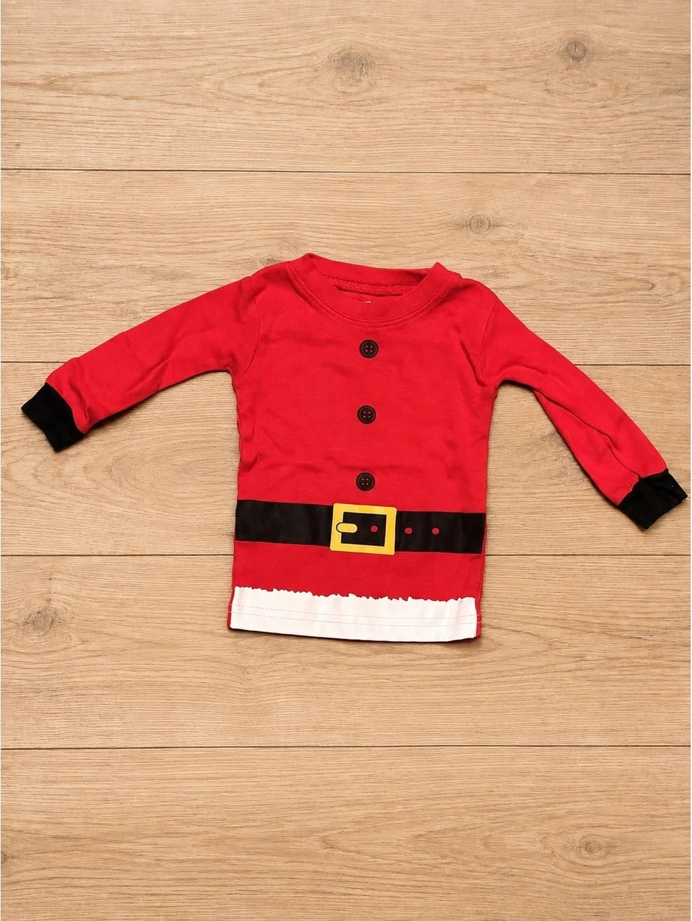 Carter's 6 Months Santa Style Red Long Sleeve Shirt, used